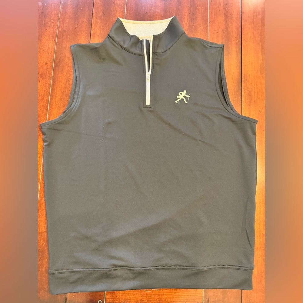 Peter Millar, Wake Forest Branded Black Golf Vest (Sz L)